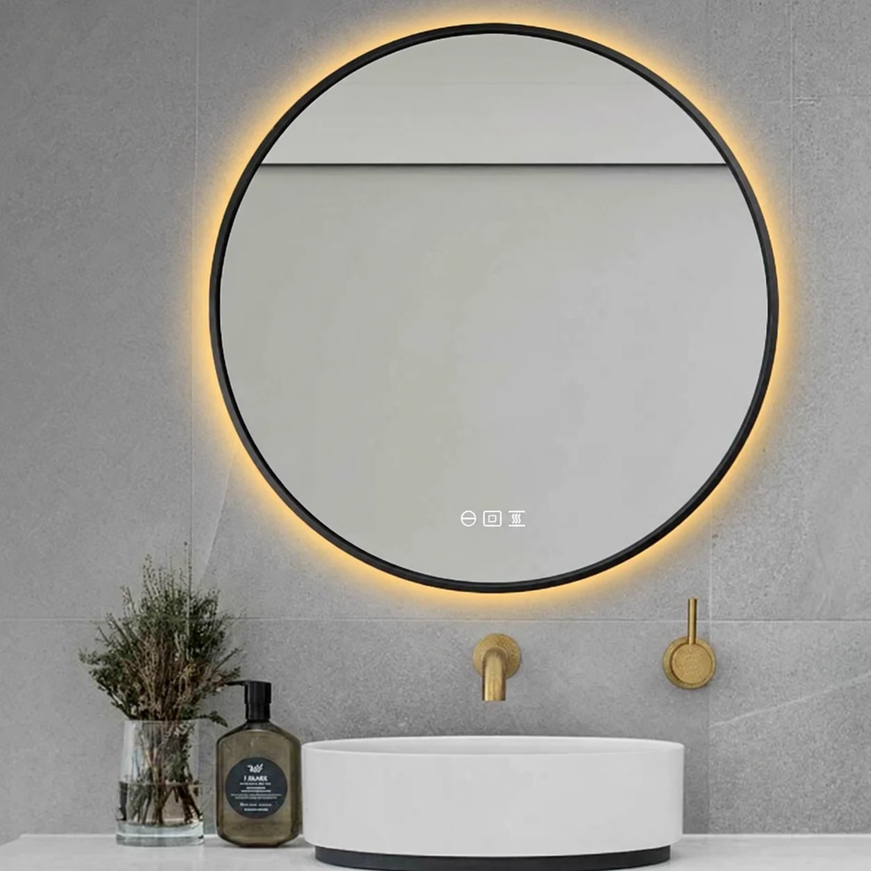 Espelhos Aalborg Black LED