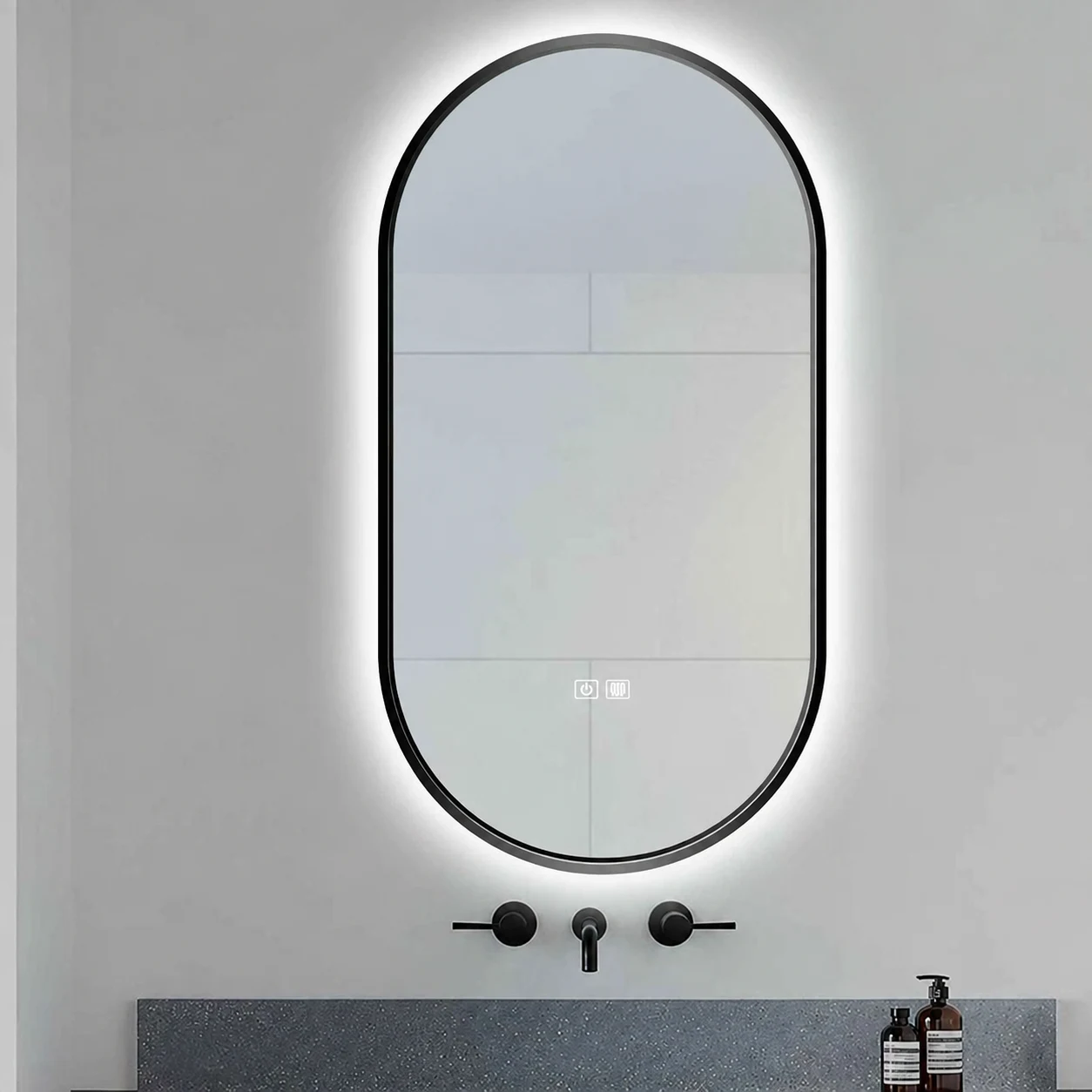 Espelhos Gent Black LED